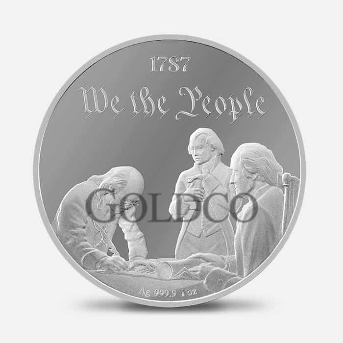 Silver We The People Coin Front