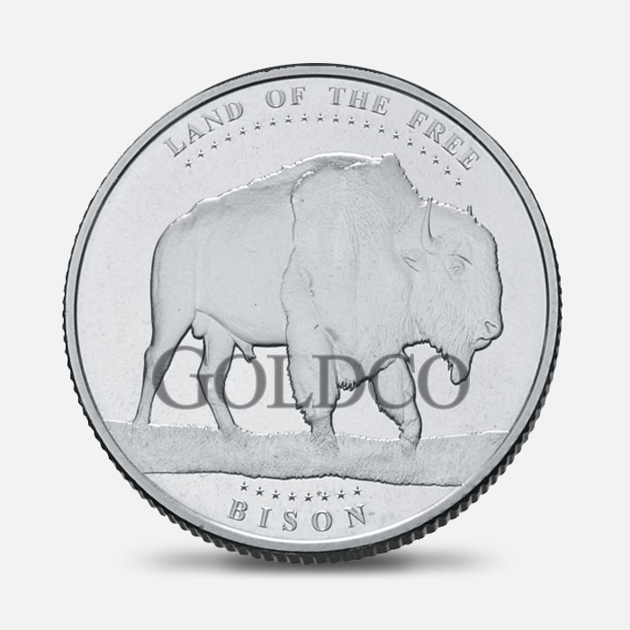Silver Land of The Free - Bison Front