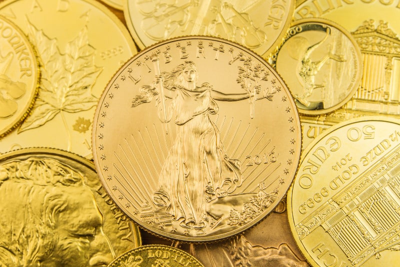 Gold American Eagle coin